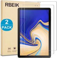 📱 [2-pack] samsung galaxy tab s4 screen protector glass, rbeik premium scratch resistant tempered glass screen protector, 9h hardness, bubble free, only for samsung galaxy tab s4 tablet 10.5-inches (sm-t835) logo