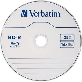 img 2 attached to 📀 Verbatim BD-R 25GB 16X Blu-ray Recordable Media Disc - 50 Pack Spindle: Store and Archive your Data with High Capacity and Ultra-High Speed