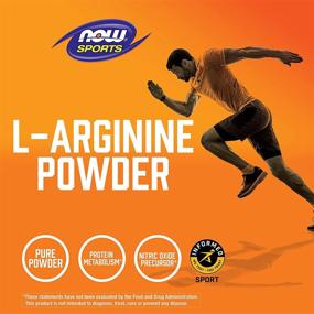 img 1 attached to 💪🏻 Оптимизируйте свою производительность с NOW Sports Nutrition: L-Arginine Powder - идеальным прекурсором оксида азота и аминокислотным блендом - 1 фунт