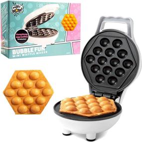 img 4 attached to Bubble Mini Waffle Maker: The Tiny Hong Kong Egg Style Design to Delight Your Breakfast!