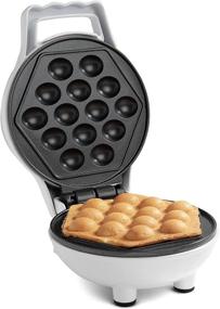 img 3 attached to Bubble Mini Waffle Maker: The Tiny Hong Kong Egg Style Design to Delight Your Breakfast!