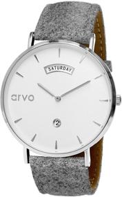 img 1 attached to Arvo White Awristacrat Watch Silver