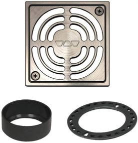 img 1 attached to 🚿 Enhance Your Bathroom with the Schluter Kerdi-Drain Grate Kit, 4" Brushed Nickel