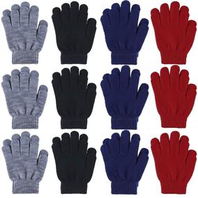 img 4 attached to 🧤 Stretchy Children's Winter Gloves by Cooraby - Perfect Boys' Accessories for Added Comfort