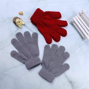 img 1 attached to 🧤 Stretchy Children's Winter Gloves by Cooraby - Perfect Boys' Accessories for Added Comfort
