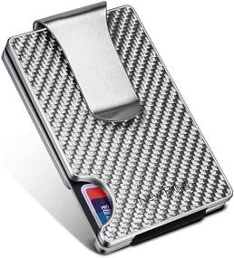 img 4 attached to 👨 QJ2 Aviation Aluminum Men's Accessories: Minimalist Aluminium Wallets, Card Cases & Money Organizers