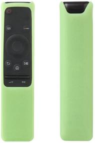 img 1 attached to 📱 Glow in Dark-Green Silicone Remote Case for Samsung BN59-01259B/E and BN59-01260A Smart TV Remote - Shockproof, Anti-Slip, and Anti-Lost with Remote Loop