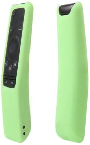 img 3 attached to 📱 Glow in Dark-Green Silicone Remote Case for Samsung BN59-01259B/E and BN59-01260A Smart TV Remote - Shockproof, Anti-Slip, and Anti-Lost with Remote Loop