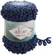 🧶 alize puffy fine ombre batik baby blanket yarn - 1 skien, 500g, 87yds, 100% micropolyester soft finger knitting yarn – no hook no needle (7266) logo