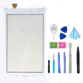 img 4 attached to ✨ T Phael White Replacement Touch Screen Glass Digitizer for Samsung Galaxy SM-T380 Tab A 8.0 (2017 WiFi Version), Adhesive and Tools Included [Not compatible with LTE SM-T385, No LCD]