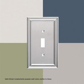 img 1 attached to 🛠️ Satin Nickel Classic Lace Triple Decorator Wall Plate/Switch Plate/Cover by Franklin Brass: Elegant and Functional Addition to Any Room