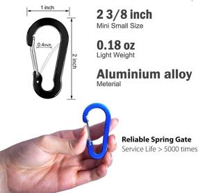 img 2 attached to Carabiner Aluminum Keychain Outdoors Traveling