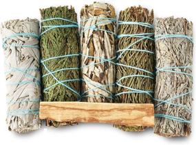 img 4 attached to Ultimate Smudge Kit: 5 Sage Smudge Sticks + Palo Santo for Smoke Cleansing, Meditation, and Spiritual Use