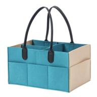 anmababy складной ящик для подгузников - портативный контейнер для хранения подгузников, влажных салфеток и игрушек (синий) логотип