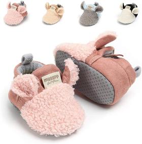 img 1 attached to 👶 Infant Baby Cartoon Shoes - BENHERO Soft Sole Non-Slip Newborn Toddler First Walker Crib Shoes for Boys and Girls