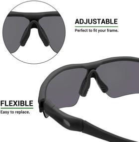img 1 attached to 🕶️ Mryok RadarLock Nosepad Replacement for Sunglasses
