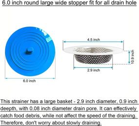 img 2 attached to Seatery Strainer Universal Silicone Stainless