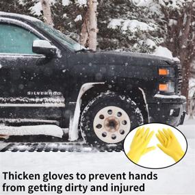 img 1 attached to 🚗 EVTIME Emergency Devices 2 pcs Tire Traction Mats: Portable Snow, Ice, Mud, and Sand Solution for Car, Truck, Van or Fleet Vehicle