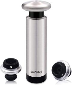 img 4 attached to 🍷 EZBASICS Wine Stopper Pump Set: Stainless Steel Pump + 2 Wine Stoppers for Effective Wine Preservation