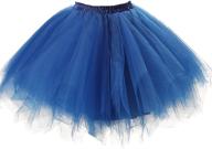 👗 honeystore women's vintage ballet bubble puffy tutu petticoat skirt – short length logo