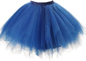 img 3 attached to 👗 Honeystore Women's Vintage Ballet Bubble Puffy Tutu Petticoat Skirt – Short Length