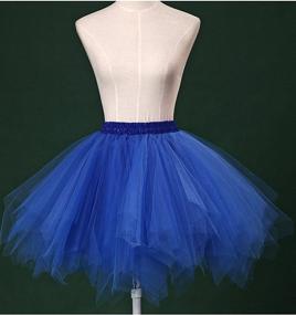 img 2 attached to 👗 Honeystore Women's Vintage Ballet Bubble Puffy Tutu Petticoat Skirt – Short Length