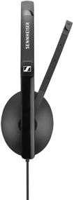 img 1 attached to Sennheiser SC 135 USB-C (508355): Premium Monaural Headset for Business Professionals, HD Stereo Sound & Noise-Canceling Mic, USB-C Connector (Black)