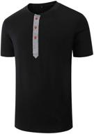 👕 basoteeuo dark henley sleeve t-shirts for men - clothing and shirts logo