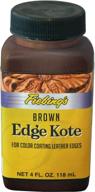 fiebing's edge kote - brown leather edge color coating - 4 oz логотип