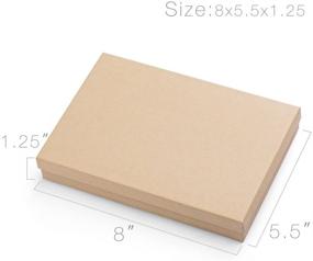 img 3 attached to 🎁 Коричневые 8x5.5x1.25 бумажные коробочки с хлопковой начинкой для ювелирных изделий - Набор из 20 штук, идеально подходят для малого бизнеса и бутиков.