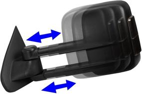img 2 attached to DNA Motoring TWM-020-T888-BK-SM Pair Of Powered Heated Towing Side Mirrors Compatible With 15-20 Silverado/Sierra 2500 HD 3500 HD W/Smoked Lens Turn Signal Light
