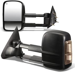 img 4 attached to DNA Motoring TWM-020-T888-BK-SM Pair Of Powered Heated Towing Side Mirrors Compatible With 15-20 Silverado/Sierra 2500 HD 3500 HD W/Smoked Lens Turn Signal Light