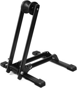 img 3 attached to 🚲 Flexzion Bicycle Floor Parking Rack - Convenient Indoor Storage Stand for 20"-29" Bikes