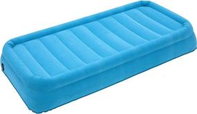 img 2 attached to AirCloud CAB-020 Magestic 14-Inch High Inflatable Blue Air Bed: Twin Size Comfort with Powerful AC Motor Pump