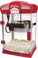 🍿 west bend hot oil theater style popcorn popper machine: nonstick kettle, measuring tool, scoop - 4-ounce, red, 1 count логотип