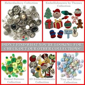 img 1 attached to Buttons Galore and More Collection: Round Novelty Buttons & Embellishments for DIY Crafts, Scrapbooking, Sewing, Cardmaking and More – 50 Pcs, Based on a Variety of Themes, Holidays, and Seasons