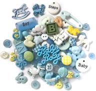 buttons galore and more collection: round novelty buttons & embellishments for diy crafts, scrapbooking, sewing, cardmaking and more – 50 pcs, based on a variety of themes, holidays, and seasons logo