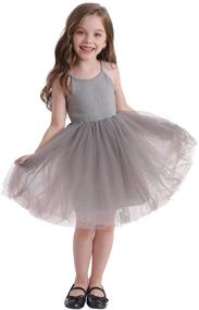 img 4 attached to TTYAOVO Toddlers Sleeveless Sundress Princess Apparel & Accessories Baby Girls