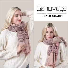 img 3 attached to 🧣 Fashionable Women's Accessories: Chunky Scarves with Tassel - Scarves & Wraps