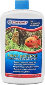 img 4 attached to DrTim's Aquatics First Defense Fish Stress Relief and Immune Support – 16 Oz. for Freshwater Aquariums – Enhances Natural Slime Coat – Detoxifies Heavy Metals, Promotes Wound Healing