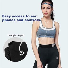 img 1 attached to 🏃 Waterproof Running Belt Fanny Pack for Men and Women - JiuXuan Slim Waist Phone Holder for Hiking, Walking, Gym, and Travel - Exercise Sport Fitness, Work, and Money Pouch Under Clothes