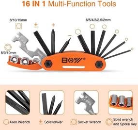 img 2 attached to 🚲 XCH Robots Bike Multitool: Compact 16-in-1 Bicycle Repair Kit with Tire Patch Kit — Portable and Professional Mechanic Emergency Tool for Mountain Bikes (Small)