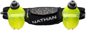 img 1 attached to 🏃 Nathan Hydration Running Belt Trail Mix Plus: Adjustable Belt with 2 Bottles/Flask and Storage Pockets - Perfect Fit for iPhones and Smartphones