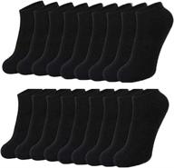 🧦 10 pairs of women's black ankle casual thin low cut cotton athletic short socks logo