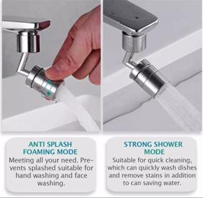 img 2 attached to 2-Pack Sink Sprayer Attachment with Faucet Aerator - 2-Mode Flow, 720° Swivel Faucet Sprayer Extender for Bathroom Sink - Internal Thread 23.5-24mm & External Thread 21.5-22mm