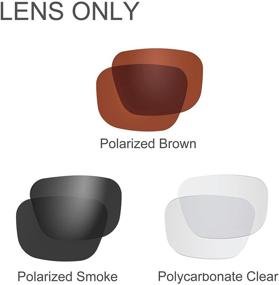 img 1 attached to 🕶️ Polarized T8 Lens Sets with Smoke, Clear, and Brown Options