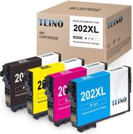 🖨️ teino remanufactured ink cartridge 202xl 4-pack for epson workforce wf-2860 & expression home xp-5100 - black, cyan, magenta, yellow compatible cartridges logo