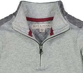 img 3 attached to 👕 Hope Henry Sleeve Half Zip Pullover Boys' Clothing: Style and Comfort Combined!