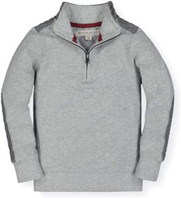img 4 attached to 👕 Hope Henry Sleeve Half Zip Pullover Boys' Clothing: Style and Comfort Combined!