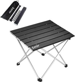 img 4 attached to 🏕️ Sfee Folding Camping Table: Lightweight & Compact Aluminum Camp Table for Outdoor Adventures - Portable Ultralight Design with Carry Bag